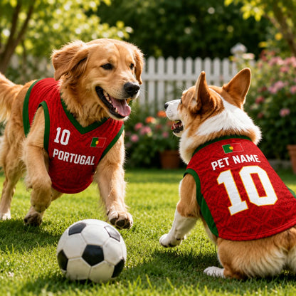 Personalized Portugal Pet Soccer Jersey Shirt