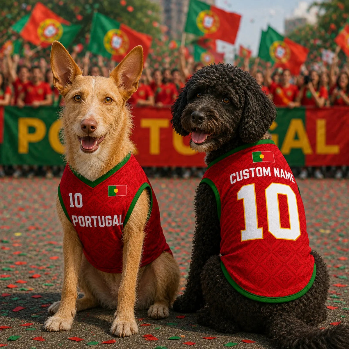 Personalized Portugal Pet Soccer Jersey Shirt
