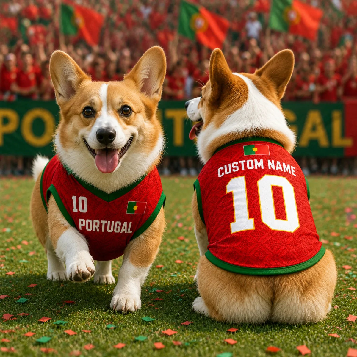Personalized Portugal Pet Soccer Jersey Shirt