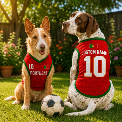 Personalized Portugal Pet Soccer Jersey Shirt