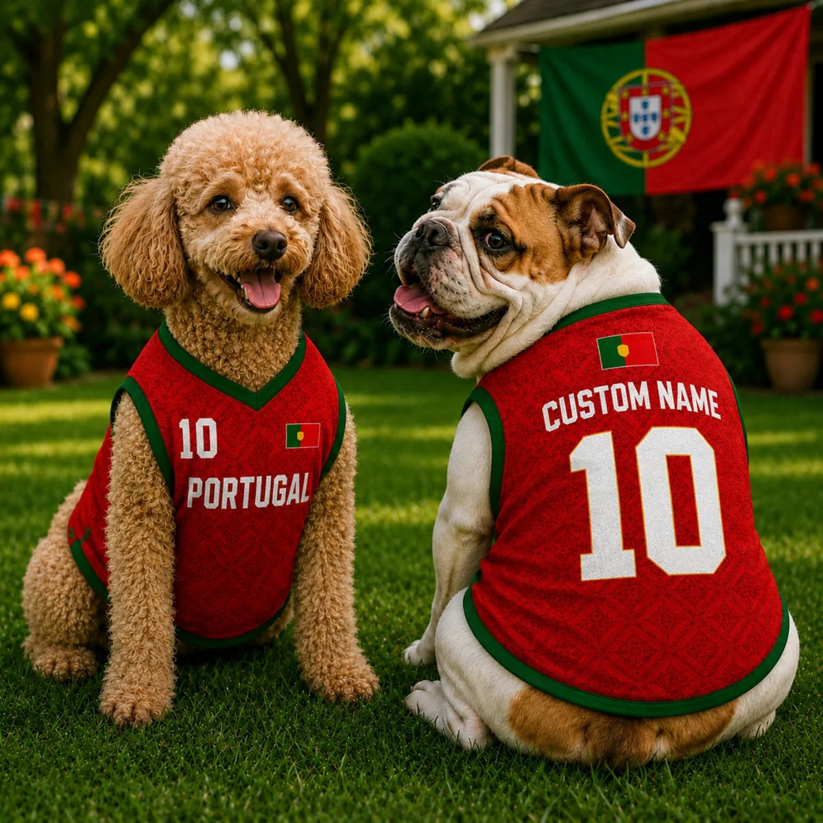 Personalized Portugal Pet Soccer Jersey Shirt