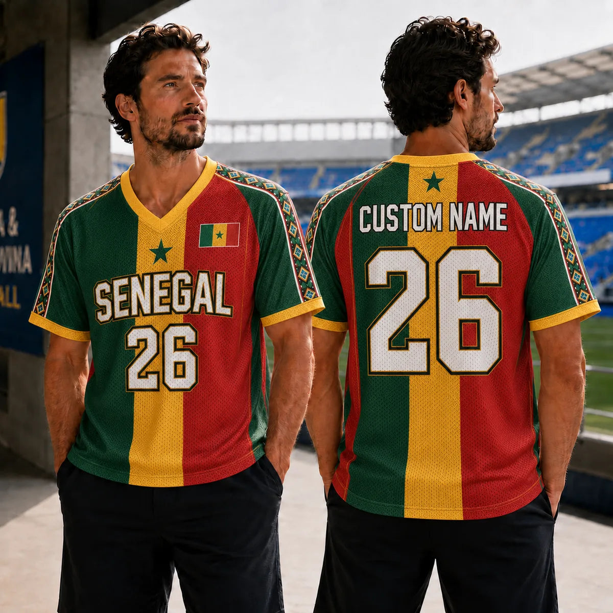Personalized Senegal Soccer Jersey