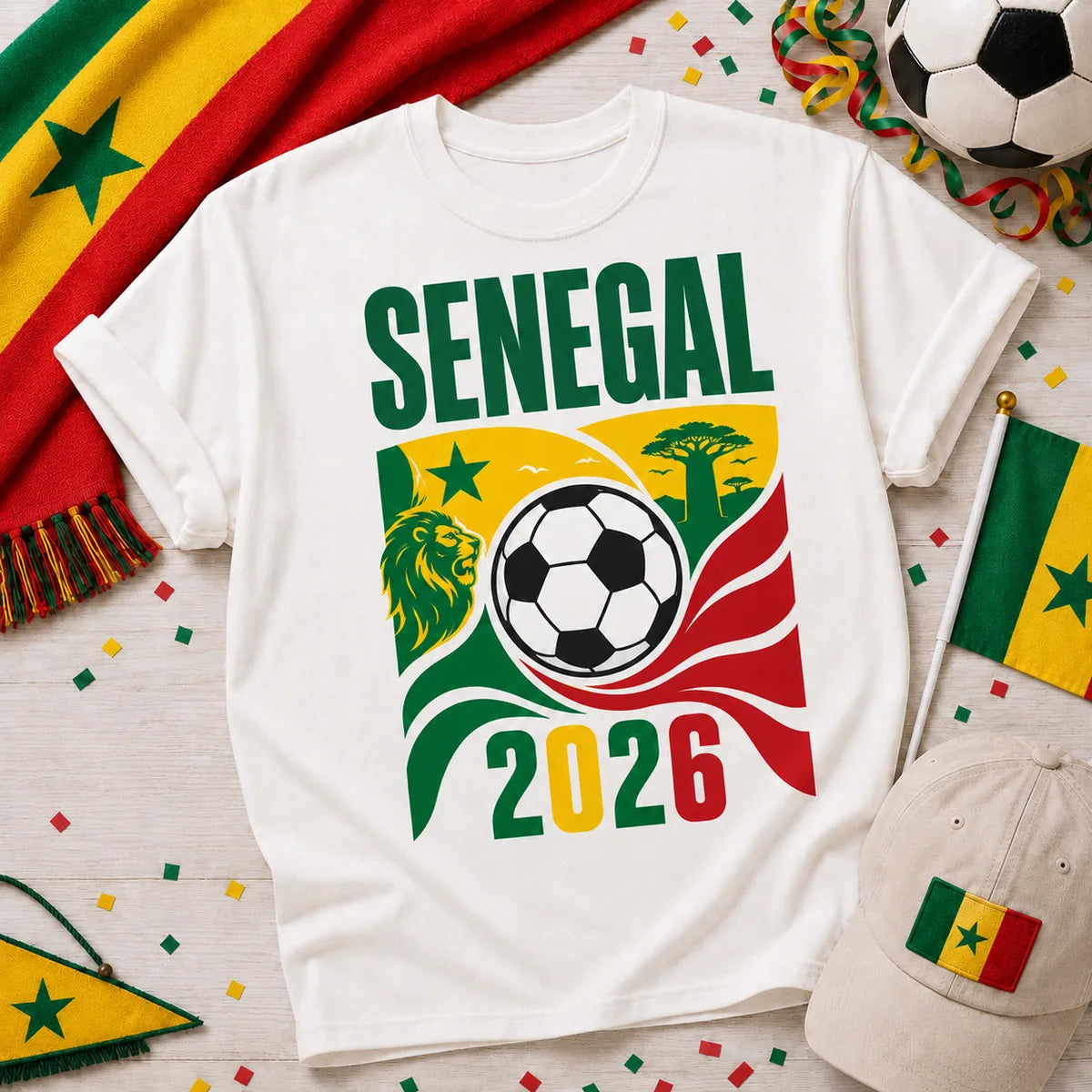 Senegal 2026 Soccer Fan T-Shirt