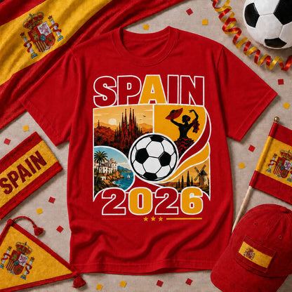 Spain Soccer Fan 2026 T-Shirt